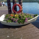 Boat Planter on Loch Lomond